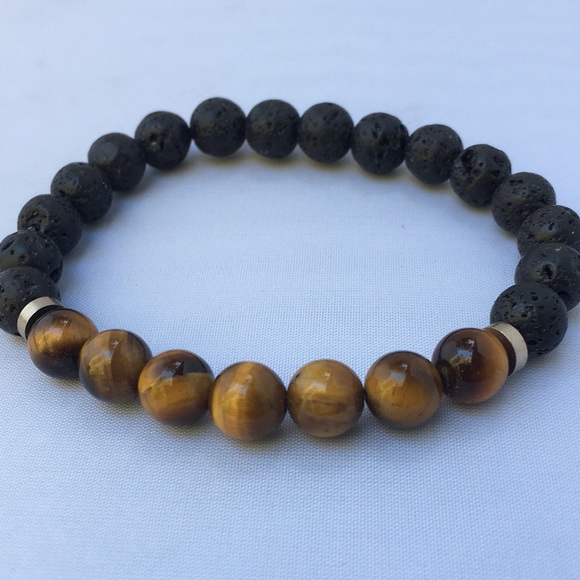 Ezina Designs Jewelry - New! Tiger Eye Oil Diffuser Bracelet